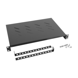 Lanberg Estante Fijo Bandeja 1U para Rack 19", 483x300 mm, Negro, Capacidad de Carga 25 kg Precio: 21.49999995. SKU: S5613666