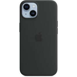 Apple MW5R3ZM/A Funda Silicone MagSafe para iPhone 14 - Protección Caídas y Rayones, Material Microfibra/Silicona, Color Midnight Negro