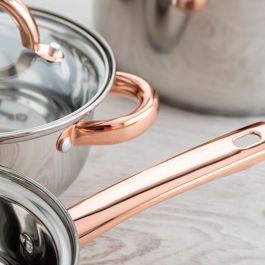 Quid Vanity Set de Batería de Acero Inoxidable 4 Piezas