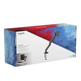TooQ DB5032TNR-B Soporte Mesa Monitor 17-32" Articulado Gas Giratorio Inclinable VESA 75/100 9kg Abrazadera/Pasante Negro