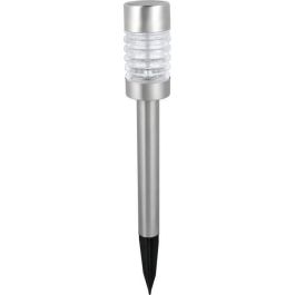 Galix Baliza de Acero Inoxidable con Energía Solar 0.13W, 1 LED Blanco, 10 Lúmenes, 8h Autonomía, para Suelo o Superficie Galix Baliza de Acero Inoxidable con Energía Solar 0.13W, 1 LED Blanco, 10 Lúmenes, 8h Autonomía, para Suelo o Superficie