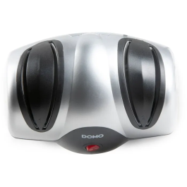 DOMO Afilador de Cuchillos Eléctrico - 40 W, 2 Muelas, Gris/Negro - DOM5411397130549