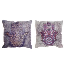 DKD Home Decor Cojin Beige Gris Poliester 10 x 45 x 45 cm (4 Unidades) Precio: 33.4999995. SKU: B1K5GASSCX