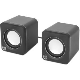 MANHATTAN Lautsprecher fr PC und Laptop 2600 Series zwei verbundene Lautsprecher 1.4 m USB-Kabel USB-C/USB-A-Adapter schwarz/silber Precio: 36.58999949. SKU: B1JL5SRQGB