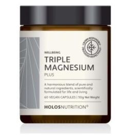 HOLOS NUTRITION Triple Magnesium Plus 60 Vcap - Citrato, Malato, Taurato - Reduce Cansancio y Fatiga - Vegano, Sin Gluten Precio: 21.5000005. SKU: B1DWMKVLYW