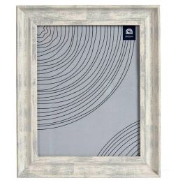 Giftdecor Portafotos Efecto Madera Plata 20x25 cm (Set de 24)