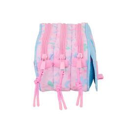 Portatodo Triple BlackFit8 Smile Rosa Azul claro 21,5 x 10 x 8 cm