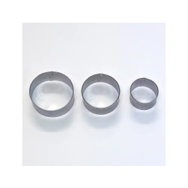 Sio-2 Cortadores Metálicos SIO-2 para Cerámica y Arcilla - Set de 3 Piezas Redondas - Herramientas para Manualidades y Modelado