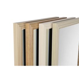 Espejo Vestidor Home ESPRIT Blanco Marrón Beige Gris 35,5 x 40 x 155 cm (4 Unidades)