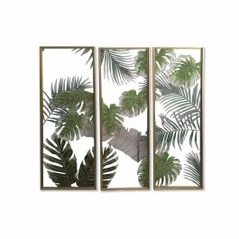 Lienzo DKD Home Decor 3 Piezas Tropical Hoja de planta (122 x 3 x 122 cm) Precio: 152.58999998. SKU: S3028650