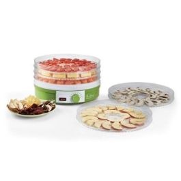 Ariete 616 Deshidratadora de Alimentos con 5 Recipientes Apilables, para Verduras y Pescado Ariete 616 Deshidratadora de Alimentos con 5 Recipientes Apilables, para Verduras y Pescado
