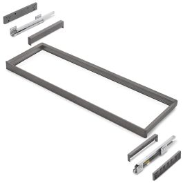 Emuca Bastidor con guías de cierre suave y extracción total para accesorios de armario Quartz, 1062-1088mm, Aluminio y Plástico, Titanio Precio: 86.88999957. SKU: B1GA6RFJP5
