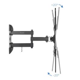 Soporte de Pared Orientable / Inclinable TooQ LP6055TN-B para TV de 23-55"/ hasta 30kg Soporte de Pared Orientable / Inclinable TooQ LP6055TN-B para TV de 23-55"/ hasta 30kg