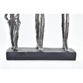 Figura Moderno DKD Home Decor Plateado Negro 11.5 x 41.5 x 26 cm Figura Moderno DKD Home Decor Plateado Negro 11.5 x 41.5 x 26 cm