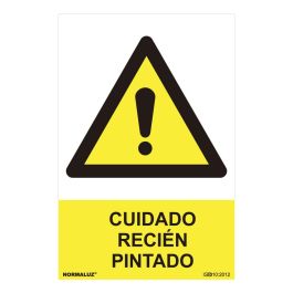 Normaluz Cartel peligro "cuidado recien pintado" PVC 0.7mm 30x40cm
