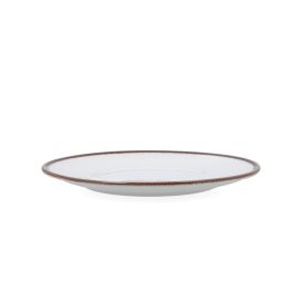 Bidasoa Orion Hydrozero Plato Llano de Porcelana, Blanco Brillante, Profesional, 25 cm - Apto Lavavajillas y Microondas