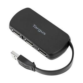 Targus Hub USB 2.0, Concentrador de 4 Puertos Negro
