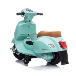 Ociotrends Mini Vespa Verde Oliva MP- 6V 4 AH - 1 Motor Infantil Eléctrica con Luces y Sonidos