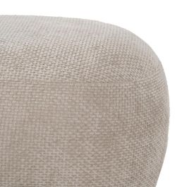 Puf Beige Tejido Salón 53 X 41 X 38 cm