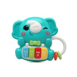 KioKids Juguete Interactivo Musical Elefante con Luces y Sonidos para Bebés +6 Meses, Desarrollo Coordinación Mano-Ojo