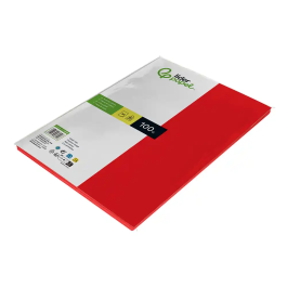 Liderpapel Papel Color A4 80gr Rojo Paquete 100 Hojas