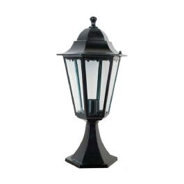 Farol de aluminio y cristal sobremuro color negro modelo marsella Farol de aluminio y cristal sobremuro color negro modelo marsella