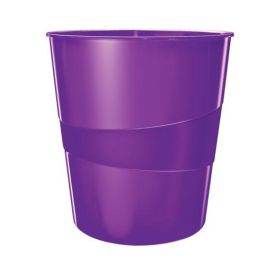 Papelera Plastico Cerrada Leitz Wow 15L Violeta Precio: 11.49999972. SKU: B1ESY9W7X9