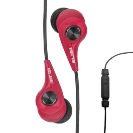 Elbe AU-107-MIC Auriculares Deportivos con Micrófono Protección IPX4 para Entrenamiento y Ocio