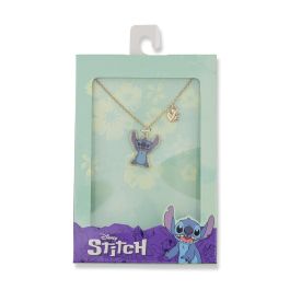 PEERS HARDY Colgante Disney Stitch Esmalte con Hoja y Cadena Dorada
