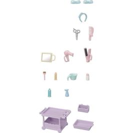 Sylvanian Families Mamá Poni - Set de Muñeca y Kit de Peinado con Carrito de Accesorios para Crear Peinados y Estilos Únicos (17 Piezas)