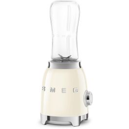 Smeg PBF01CREU Batidora de Vaso Personal 0.6L 300W Crema Acero Inoxidable para Batidos y Smoothies
