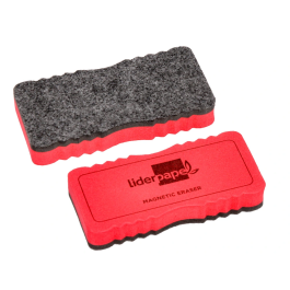 Liderpapel Borrador Magnético Pizarra Blanca Colores Surtidos 130x60 mm