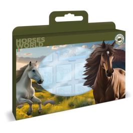 Caja para sellos - MULTIPRINT - 7895 - Caballos - 7 sellos de madera y látex, rotuladores Giotto, álbum para colorear Precio: 26.68999971. SKU: B1ACNKLDK2