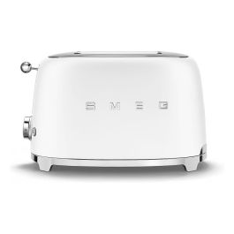 Smeg Tostadora 2X2 Estilo Años 50 Blanco Mate TSF01WHMEU