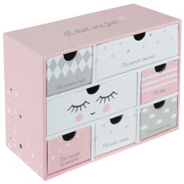 Home Deco Kids Caja de Recuerdos para Bebé con 7 Cajones para Guardar Recuerdos Valiosos