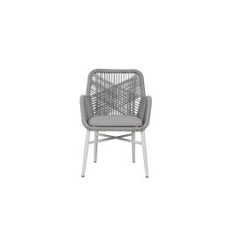 Silla Terraza Y Jardin DKD Home Decor Gris Blanco 63 x 84 x 57 cm Silla Terraza Y Jardin DKD Home Decor Gris Blanco 63 x 84 x 57 cm