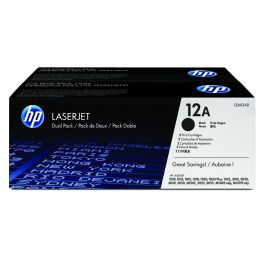 Toner Hp Laserjet 1010 1012 1015 1018 1020 1022 3015 3020 3030 3050 3052 3055 12A Negro Pack 2 2.000 Pag