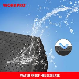 Workpro Bolsa de Herramientas con Cremallera, Base Impermeable, Correa Ajustable y 20 Bolsillos – 60 x 26 x 40 cm