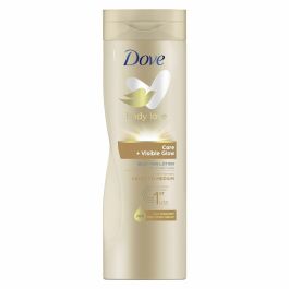 Dove Visible Glow loción corporal autobronceadora tono medio 400 ml