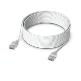 Ubiquiti UniFi Etherlighting Cable de Parche Ultrafino Blanco 15m, 2.9mm, diseñado para efectos Etherlighting con Pro Max Switching