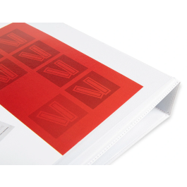 Liderpapel Carpeta Canguro 4 Anillas Mixtas 25mm A4 Plástico Blanco