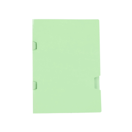 Liderpapel Subcarpeta Folio Verde Tres Uñeros Plastificada 160g/m2