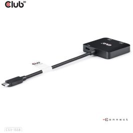 Club3D MST-Hub USB 3.2 Typ C - Adaptador 2x HDMI 4K60Hz con Power Delivery 100W