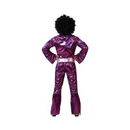 Disfraz Disco Hombre Adulto Fucsia Con Cinturón M-L Disfraz Disco Hombre Adulto Fucsia Con Cinturón M-L
