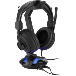 Sharkoon X-Rest 7.1 Soporte de Auriculares Gaming con Sonido Virtual 7.1 y USB - Negro para PC/PS4