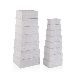 Juego de Cajas Decorativas Versa Laison Cartón (15 Piezas) Juego de Cajas Decorativas Versa Laison Cartón (15 Piezas)