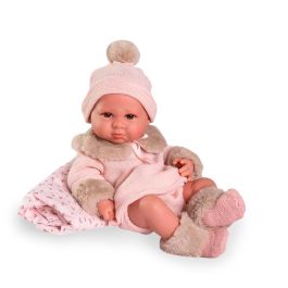 Antonio Juan Muñeca Recién Nacida Luca con Mantita Flores 42 cm