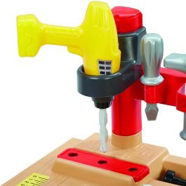 Ecoiffier Banco de trabajo grande con 28 accesorios - A partir de 18 meses