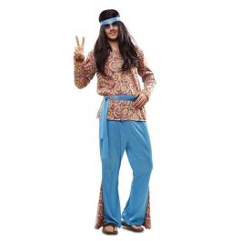Disfraz psychedelic hippie camisa, pantalón, cinta cabeza y cinturón talla XXL Disfraz psychedelic hippie camisa, pantalón, cinta cabeza y cinturón talla XXL