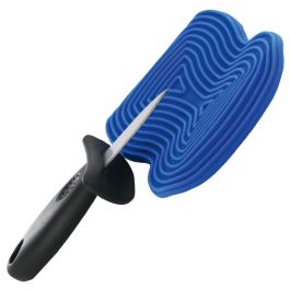 Cuchillo para ostras + soporte de silicona